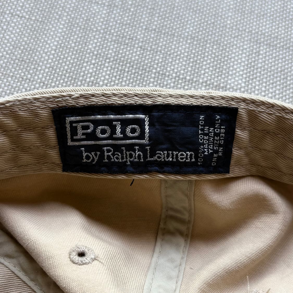 90s Polo Ralph Lauren 폴로 치노 레더 백 스트랩 볼 캡 상품이미지8