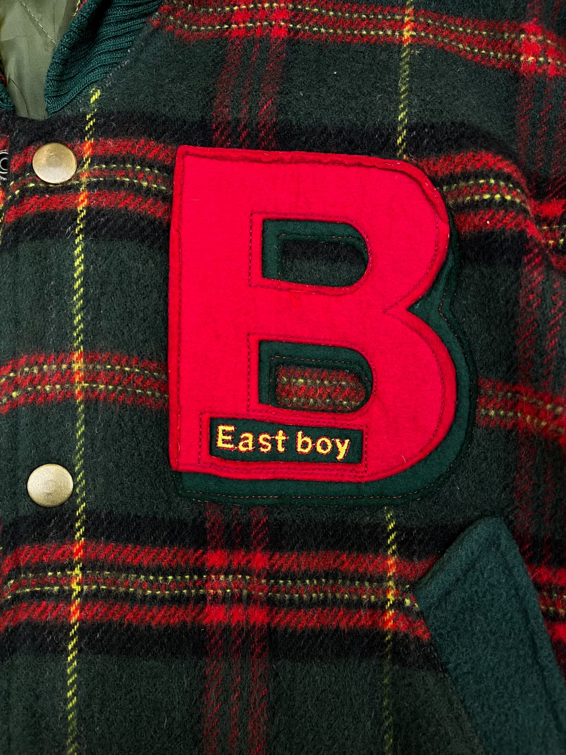 East Boy 90s 타탄 체크 블루종  상품이미지5