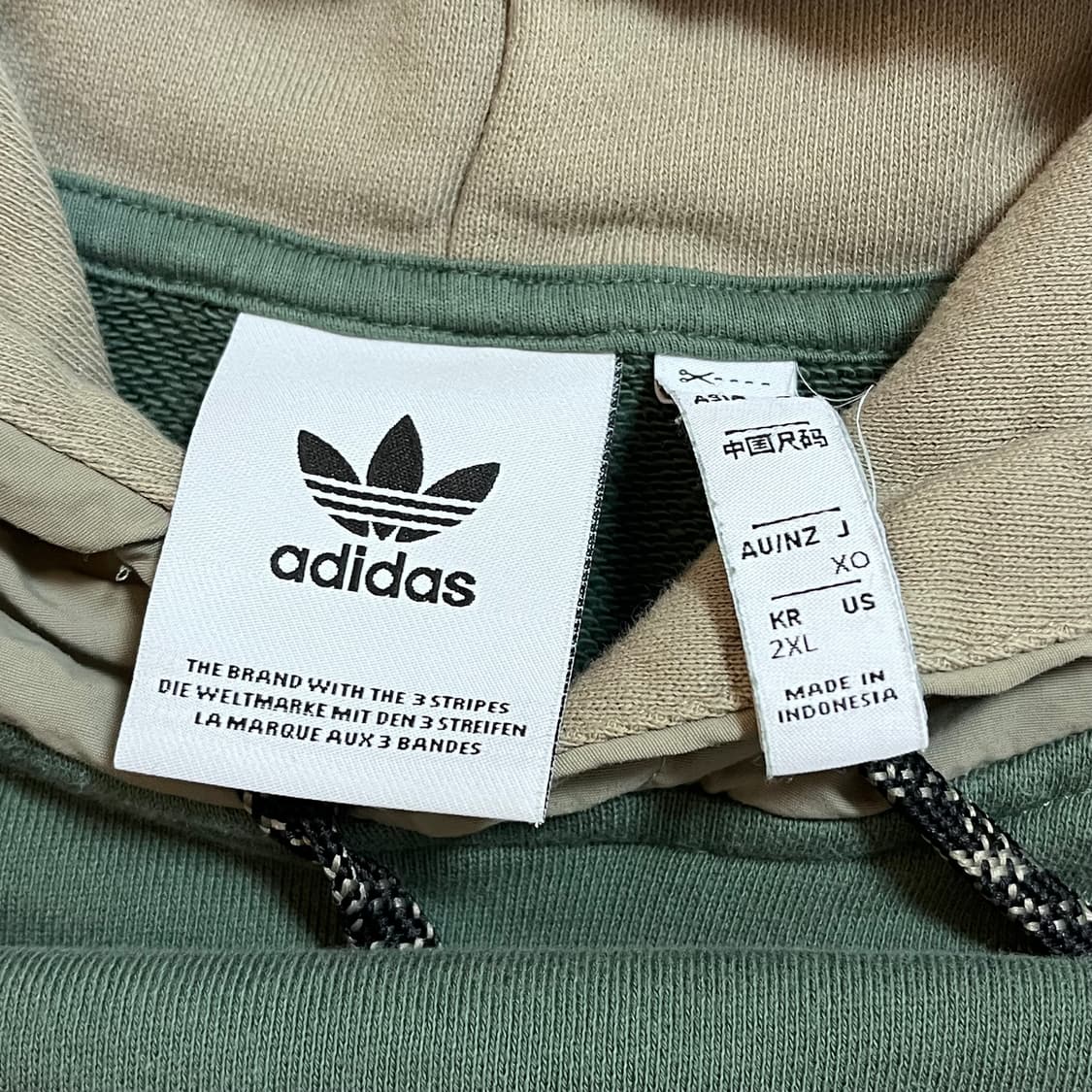 [정품] 아디다스 카키 캥거루포켓 유틸리티 후드티 [ 2XL ] 상품이미지4