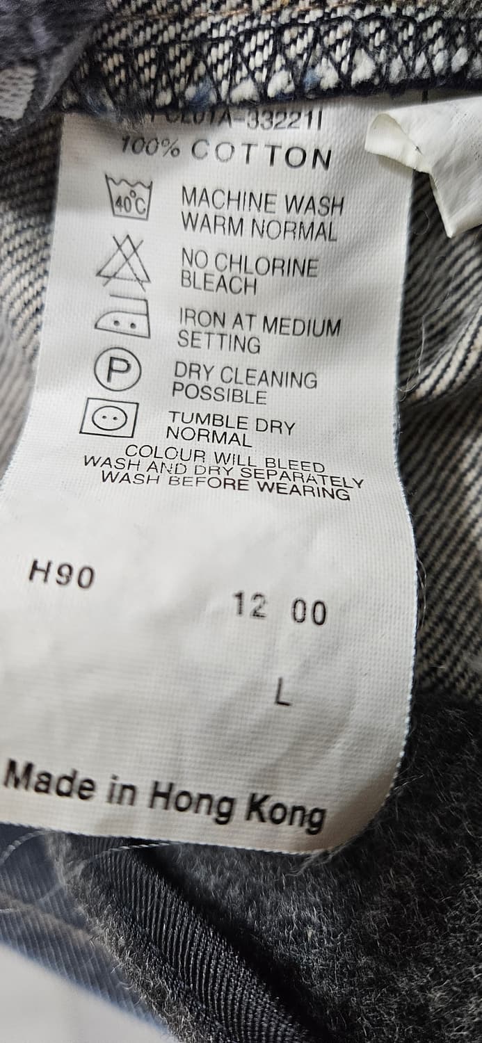 리바이스 엔지니어드 진스 솽마 진청 내피 데님 코트 L 상품이미지6