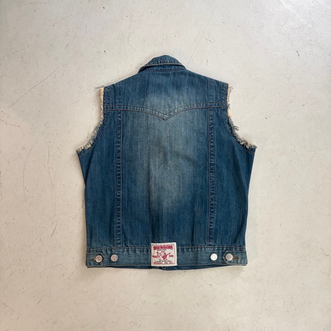 00s 트루릴리젼 빈티지 데님 베스트 L 상품이미지6
