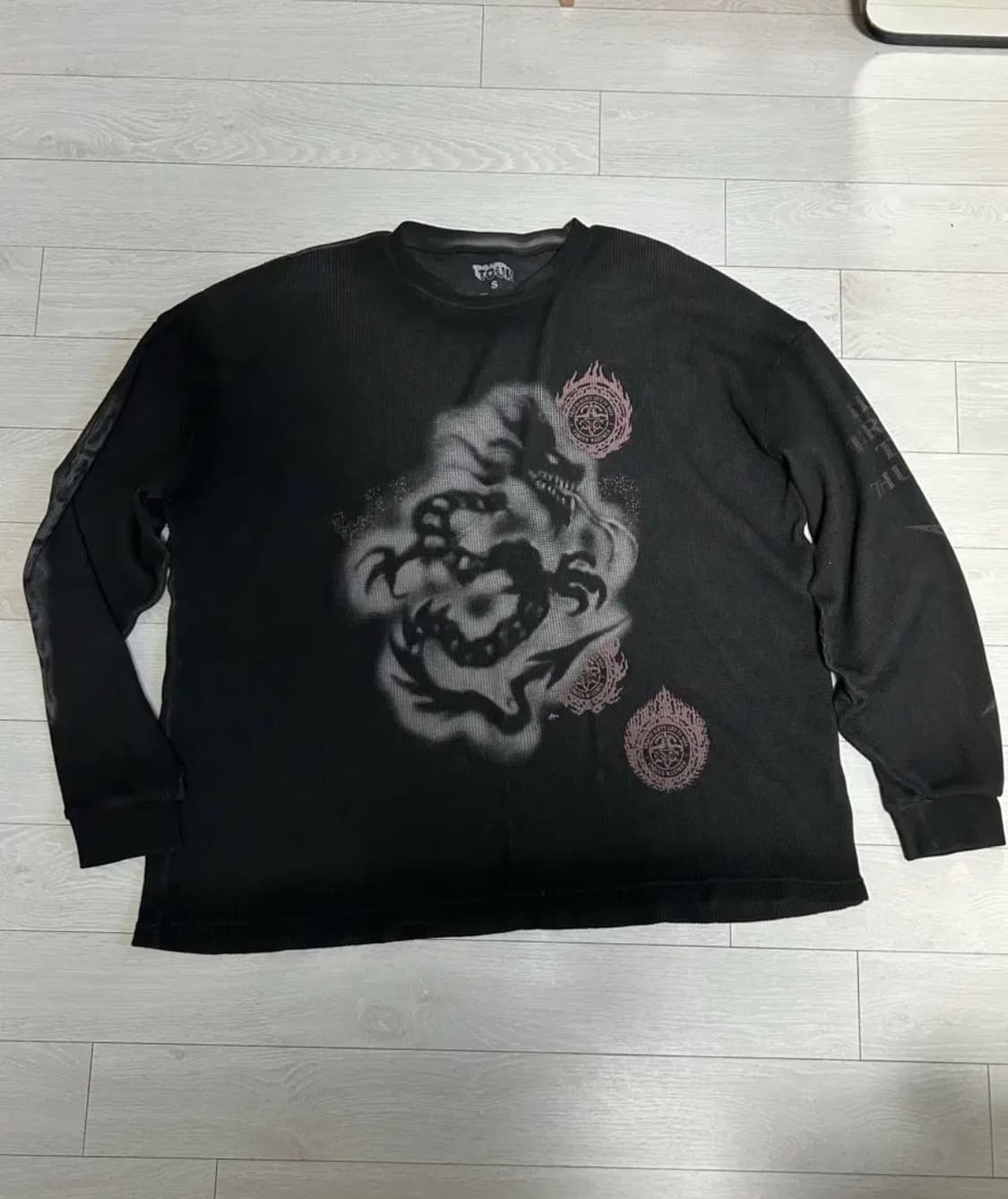 트래비스 스캇 머천 와플 롱슬리브 (s size) 상품이미지1