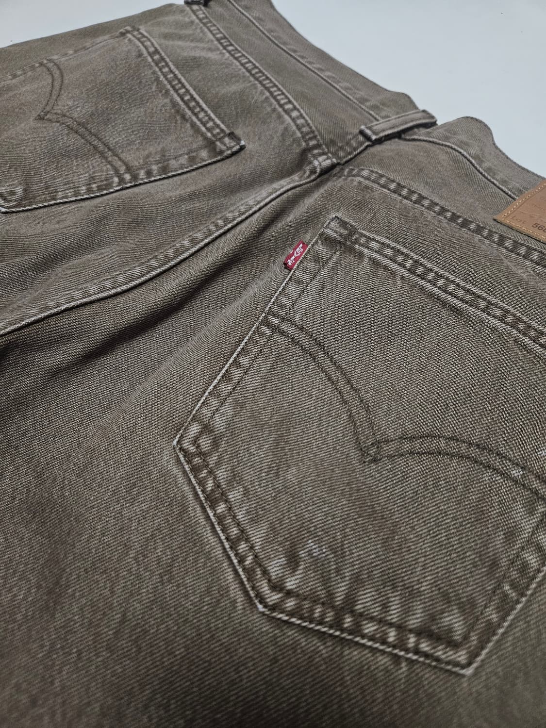 리바이스 568 브라운 데님 32x32 (세미와이드 핏 / 상태최상급) 상품이미지6