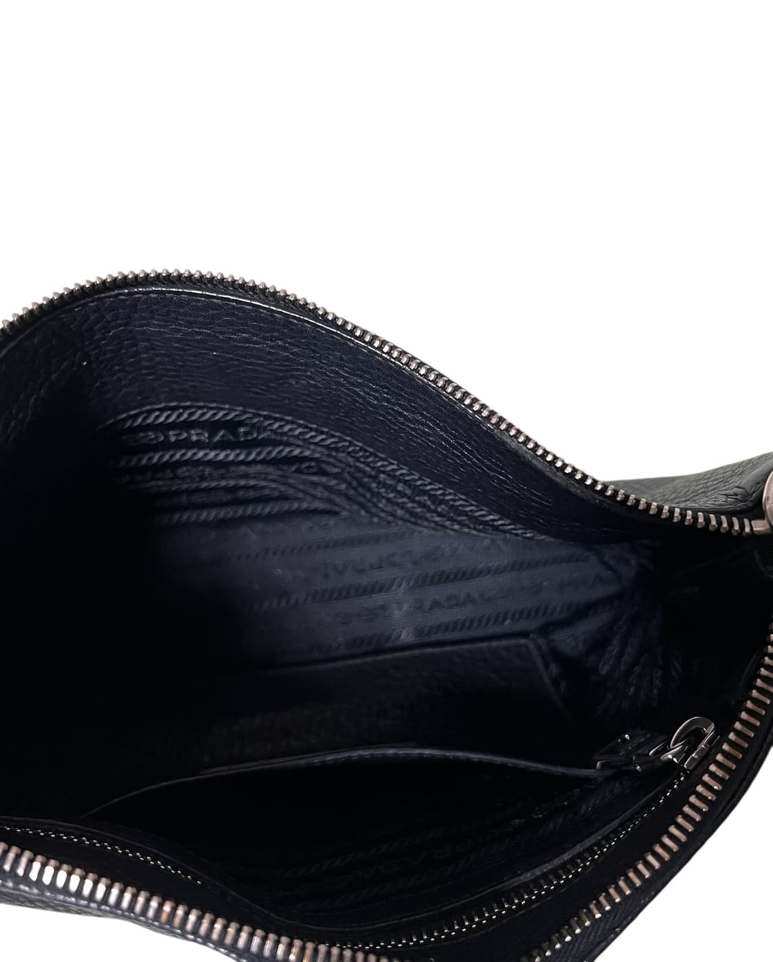 프라다 블랙 가죽 클러치백 크로스백 상품이미지10