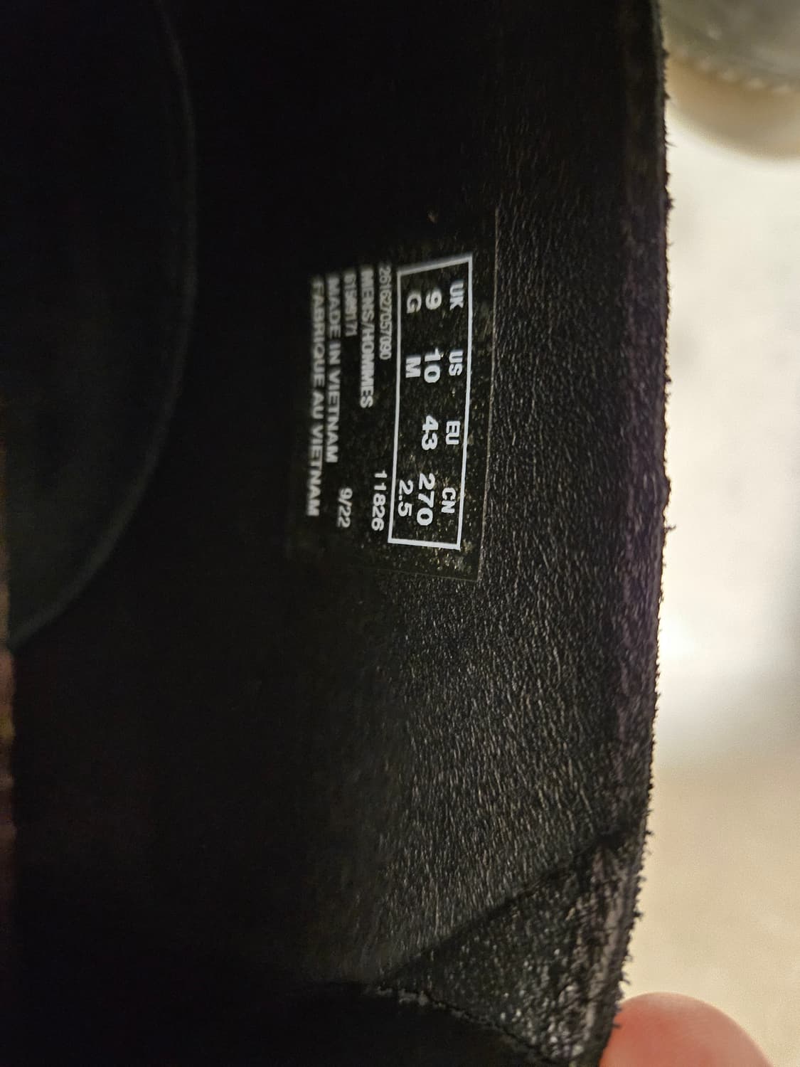 CLARKS 클락스 데저트 락 스웨이드 블랙 부츠 상품이미지6