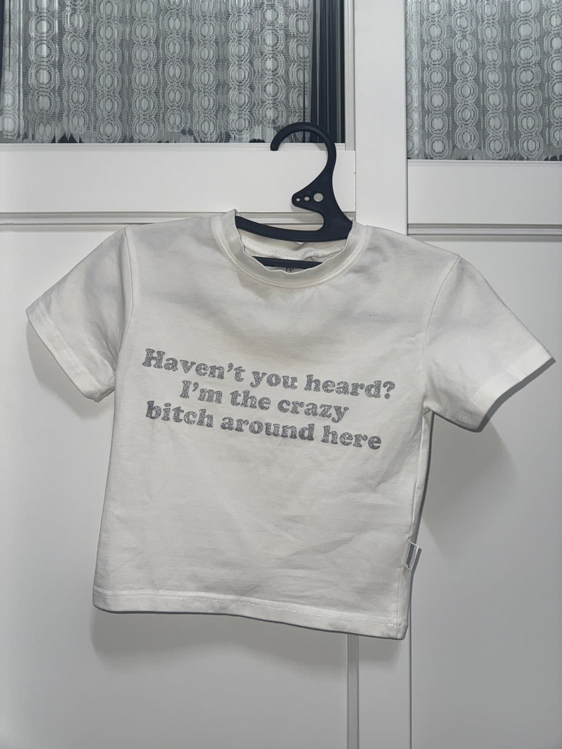 락케이크 하이틴 글리터 크롭 반팔 티셔츠 상품이미지1