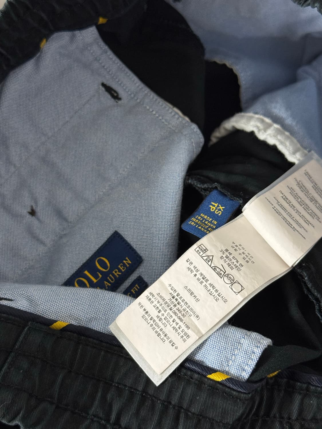 정품)폴로랄프로렌 히든로고 프렙스터 쇼츠 xs 블랙 상품이미지8