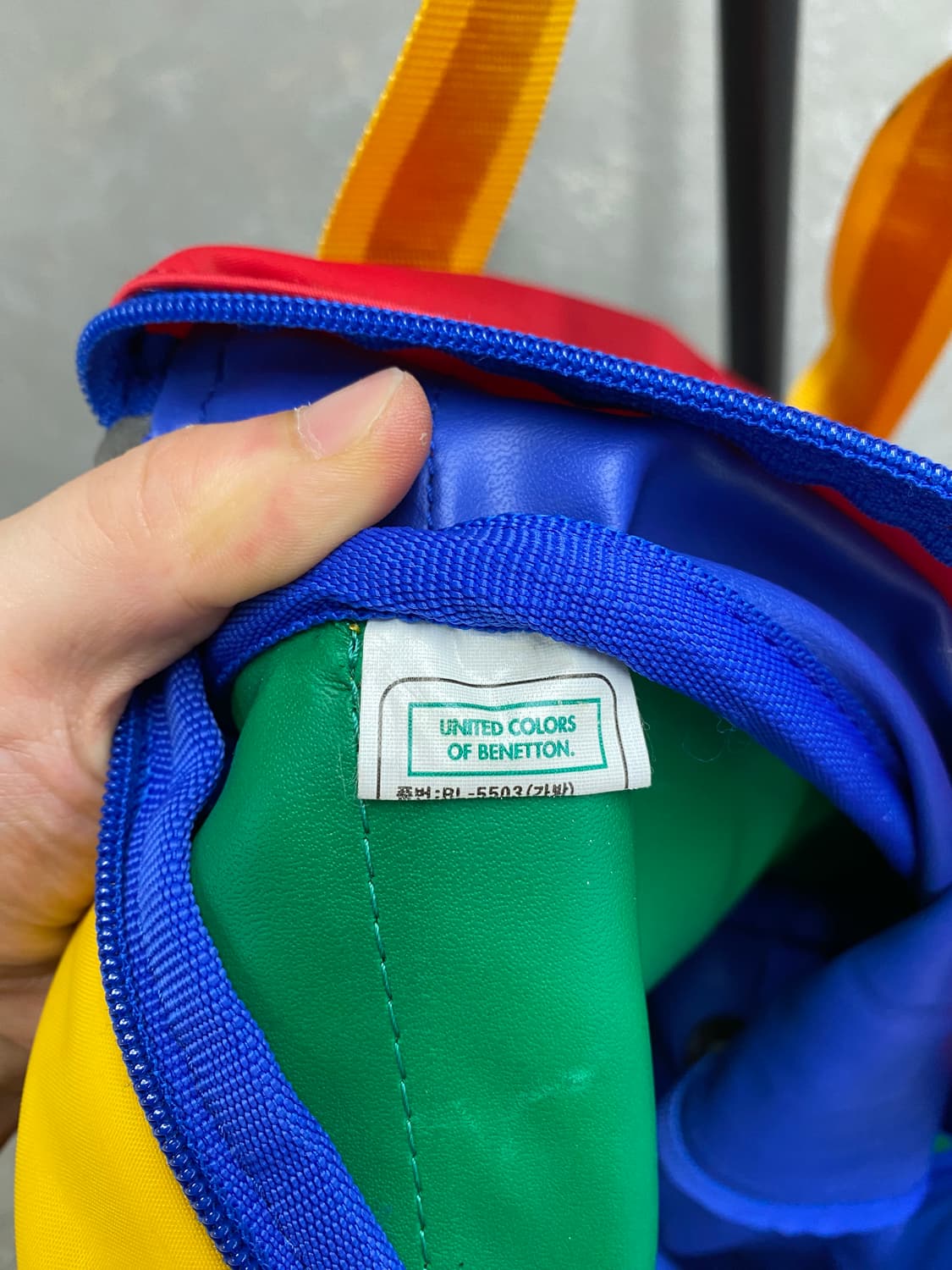 [44*30*26] 90s BENETTON 베네통 멀티컬러 더플백 상품이미지9