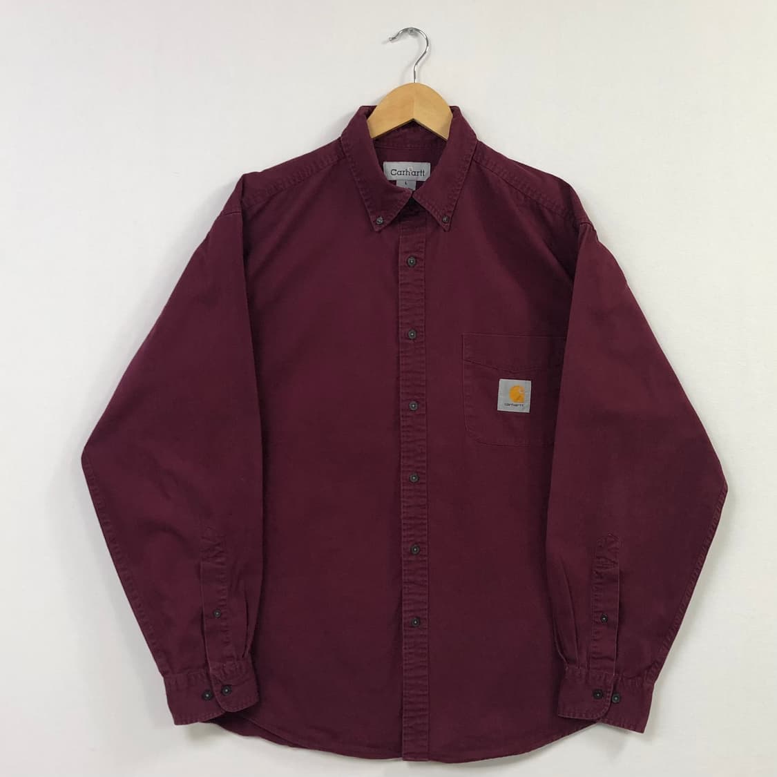 XL 칼하트 버건디 워크 셔츠 상품이미지2