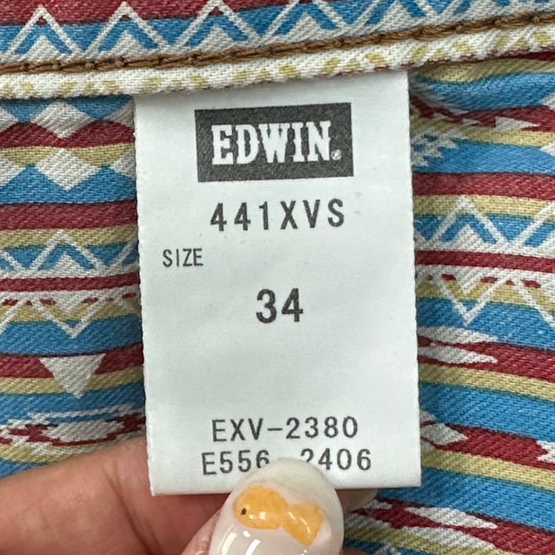 Edwin western black crack washing jeans 상품이미지7