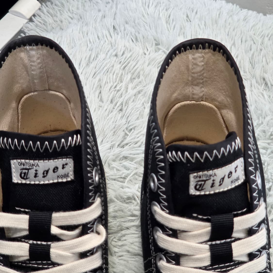 7a-1:오니츠카타이거 하이탑 캔버스 블랙(235)-거의새거 상품이미지6