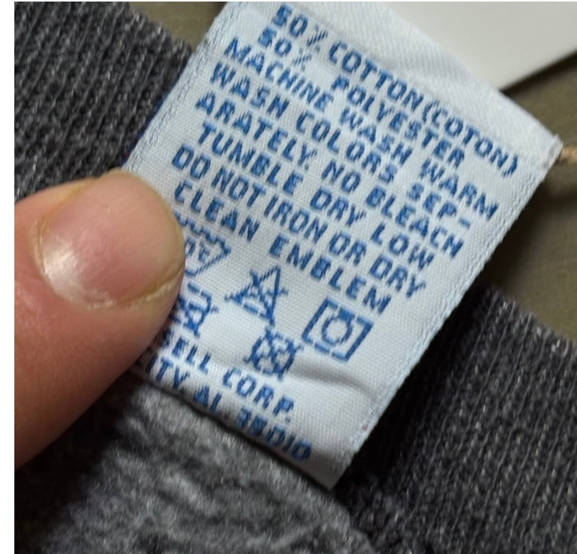 택포) 90s 러셀 USA made 차콜 블랙 스웻셔츠 105 판매 상품이미지5