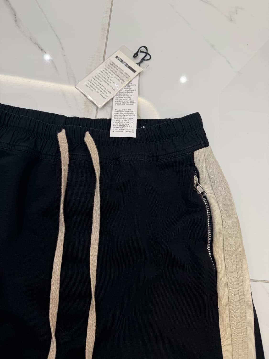 릭오웬스 블랙 사이드라인 배기팬츠 상품이미지5