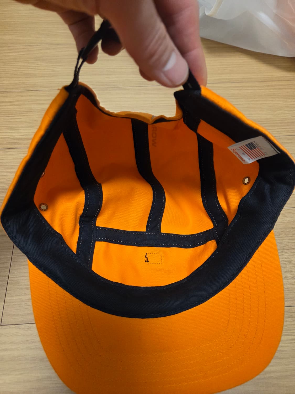 슈프림 오렌지 캠프캡 상품이미지2