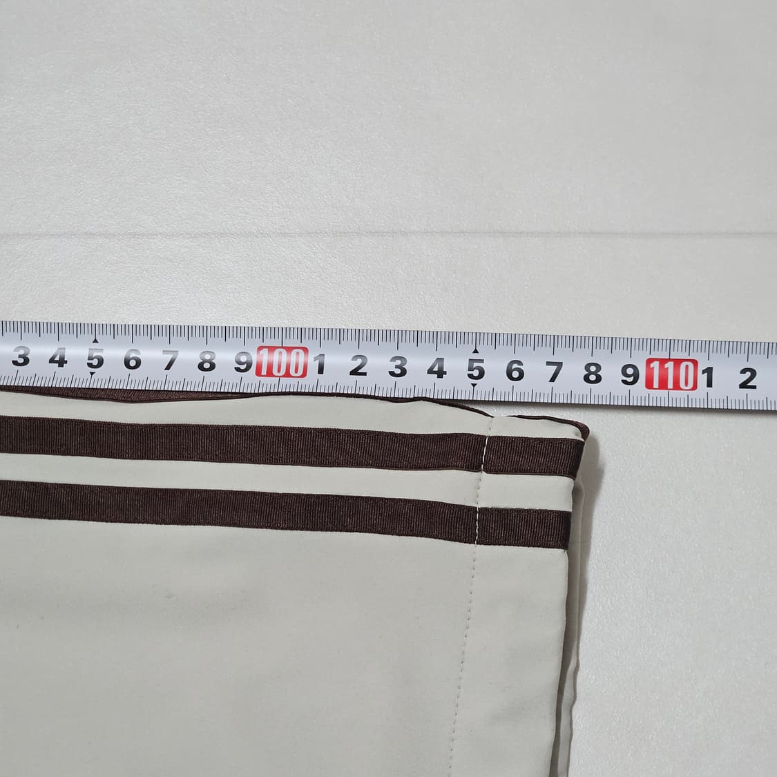 L 아디다스 아이보리 브라운 삼선 트랙팬츠 상품이미지8