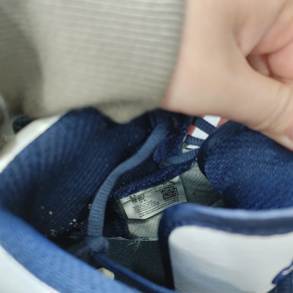 235 나이키 에어 조던1하이 네이비 스니커즈 운동화 상품이미지8