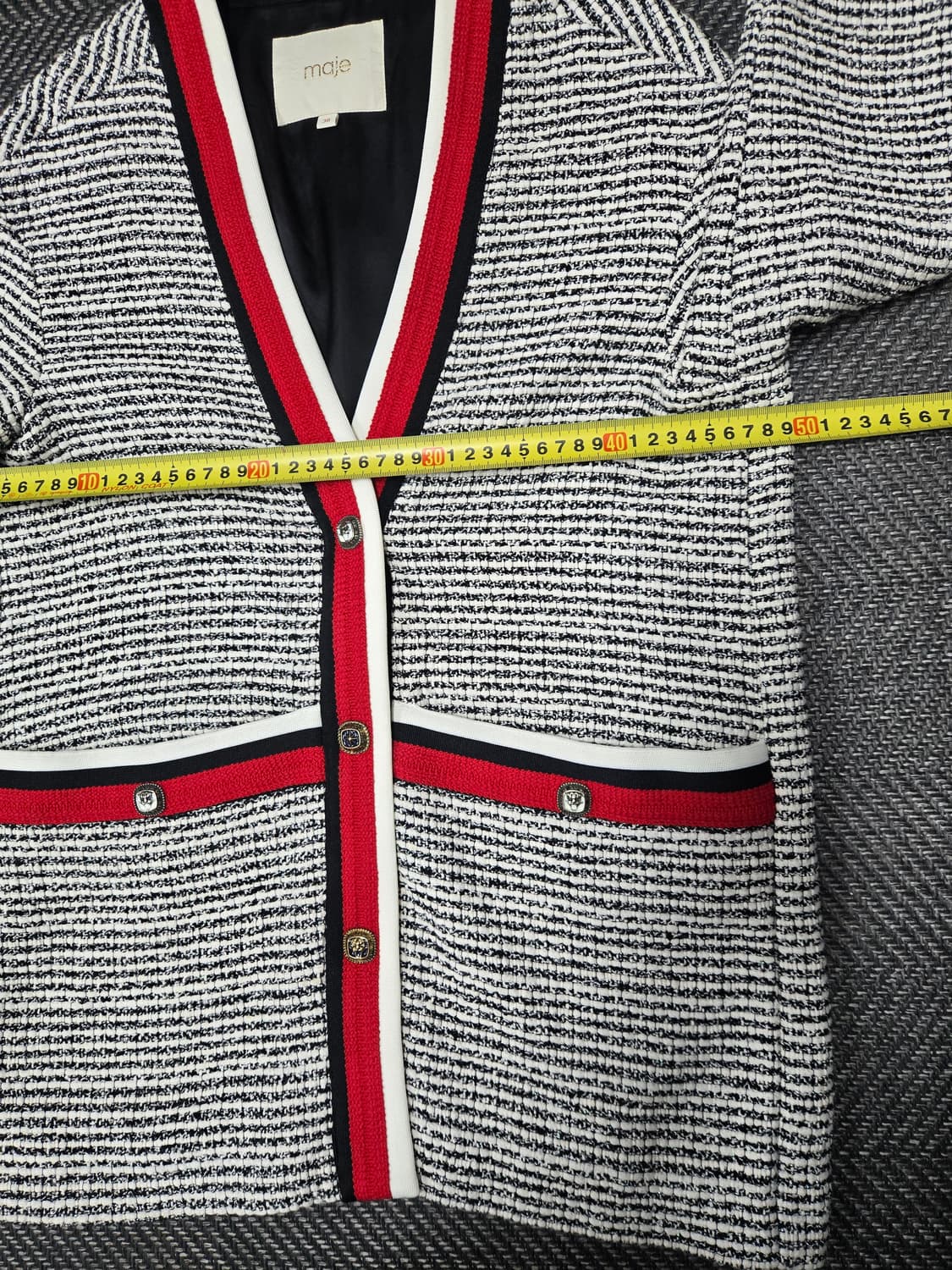 마쥬 비살라 트위드 자켓 에크루 느와르 상품이미지7