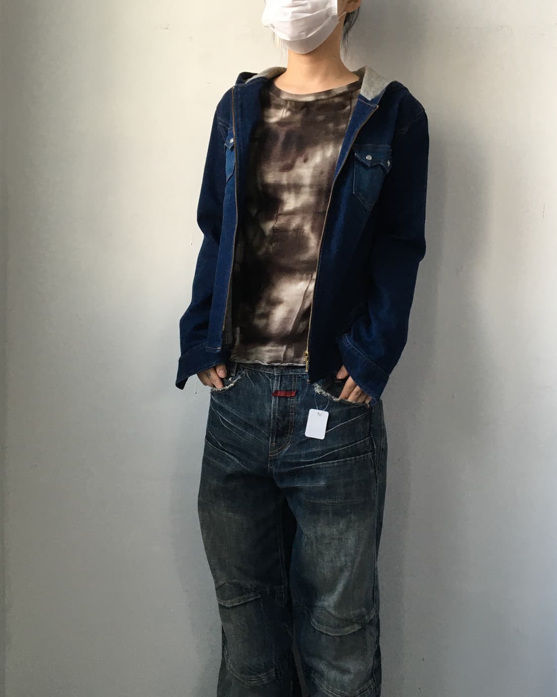 Hood denim zip up 상품이미지5