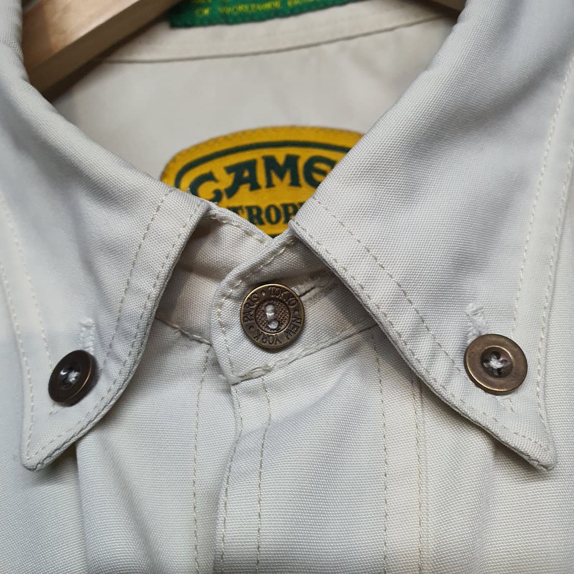 카멜 반팔 셔츠  상품이미지2