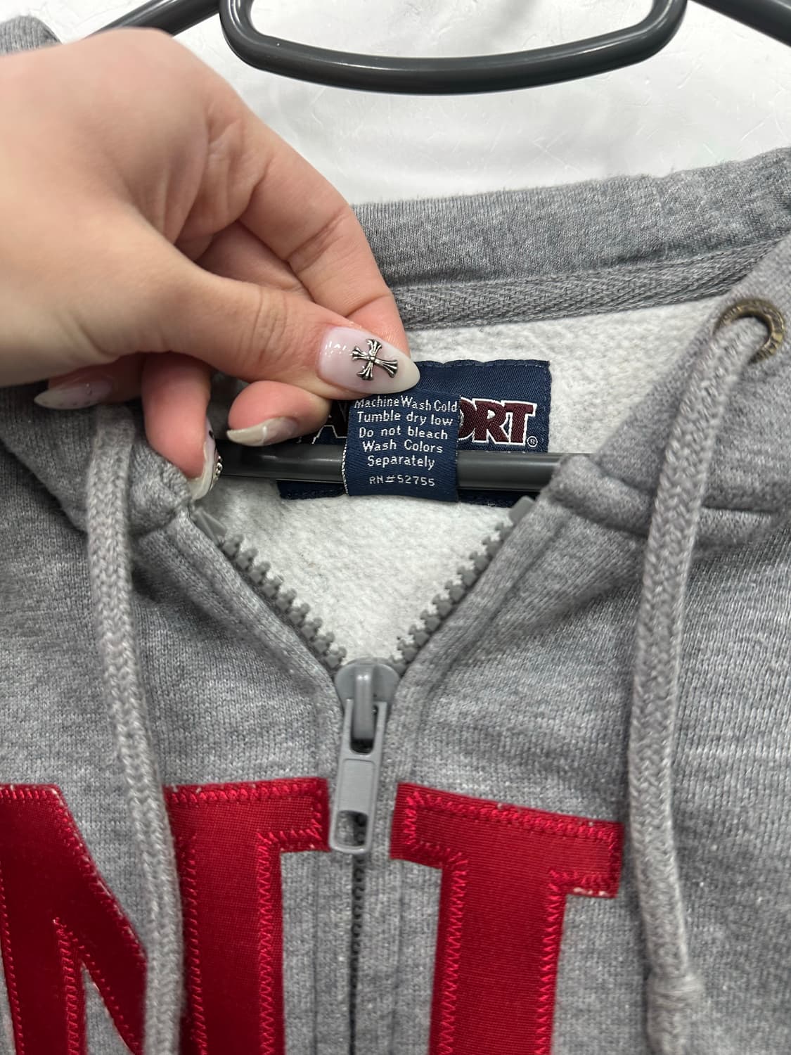 잔스포츠 그레이 후드집업  상품이미지3