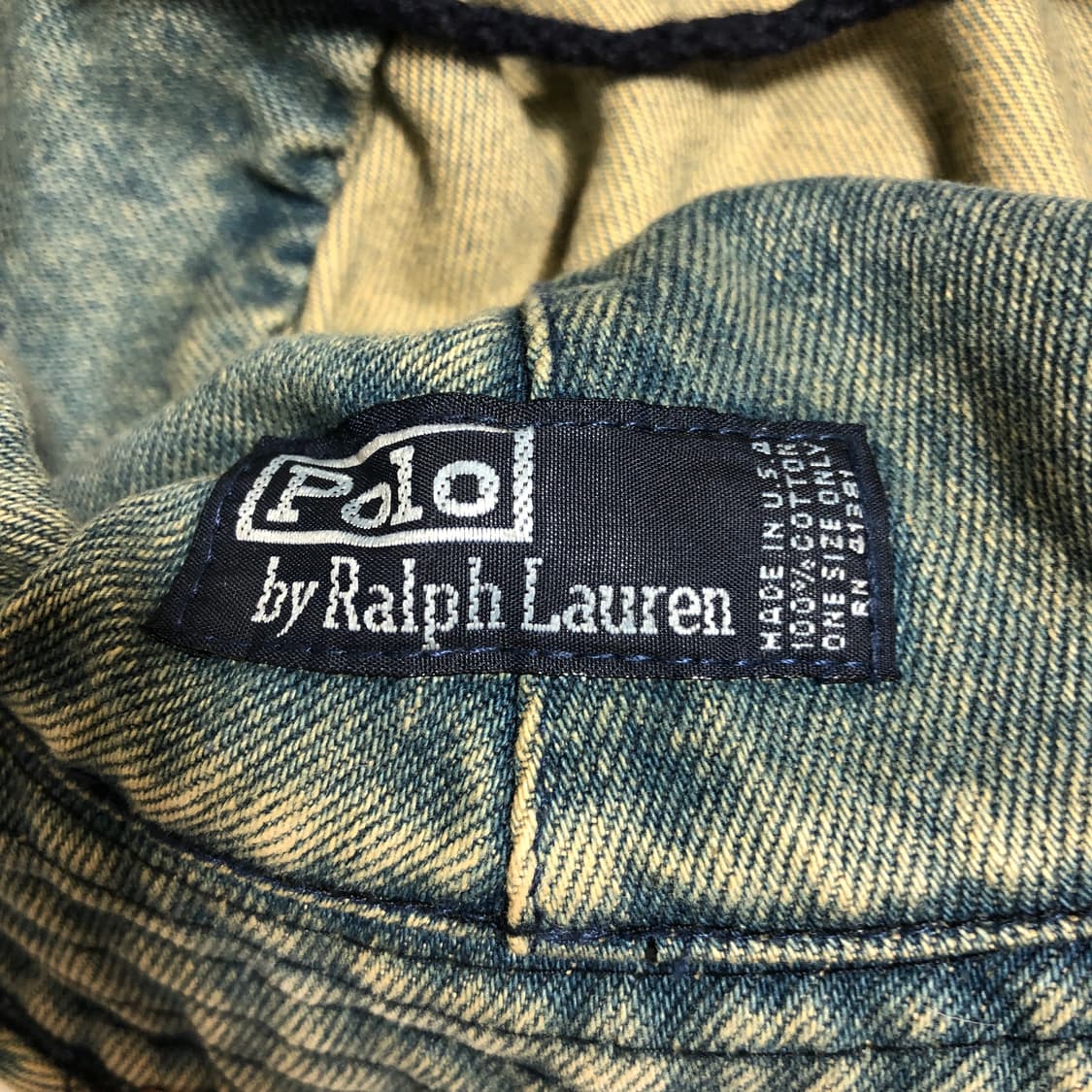 폴로 랄프로렌 90s USA 데님 버킷햇 상품이미지5