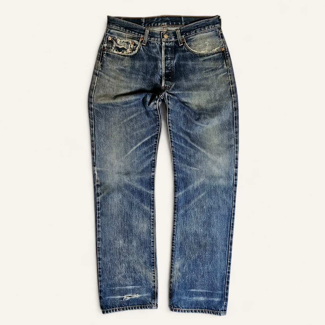 [32][리바이스]90's 501®디스트로이드 오리지널 스트레이트핏 데님 상품이미지1