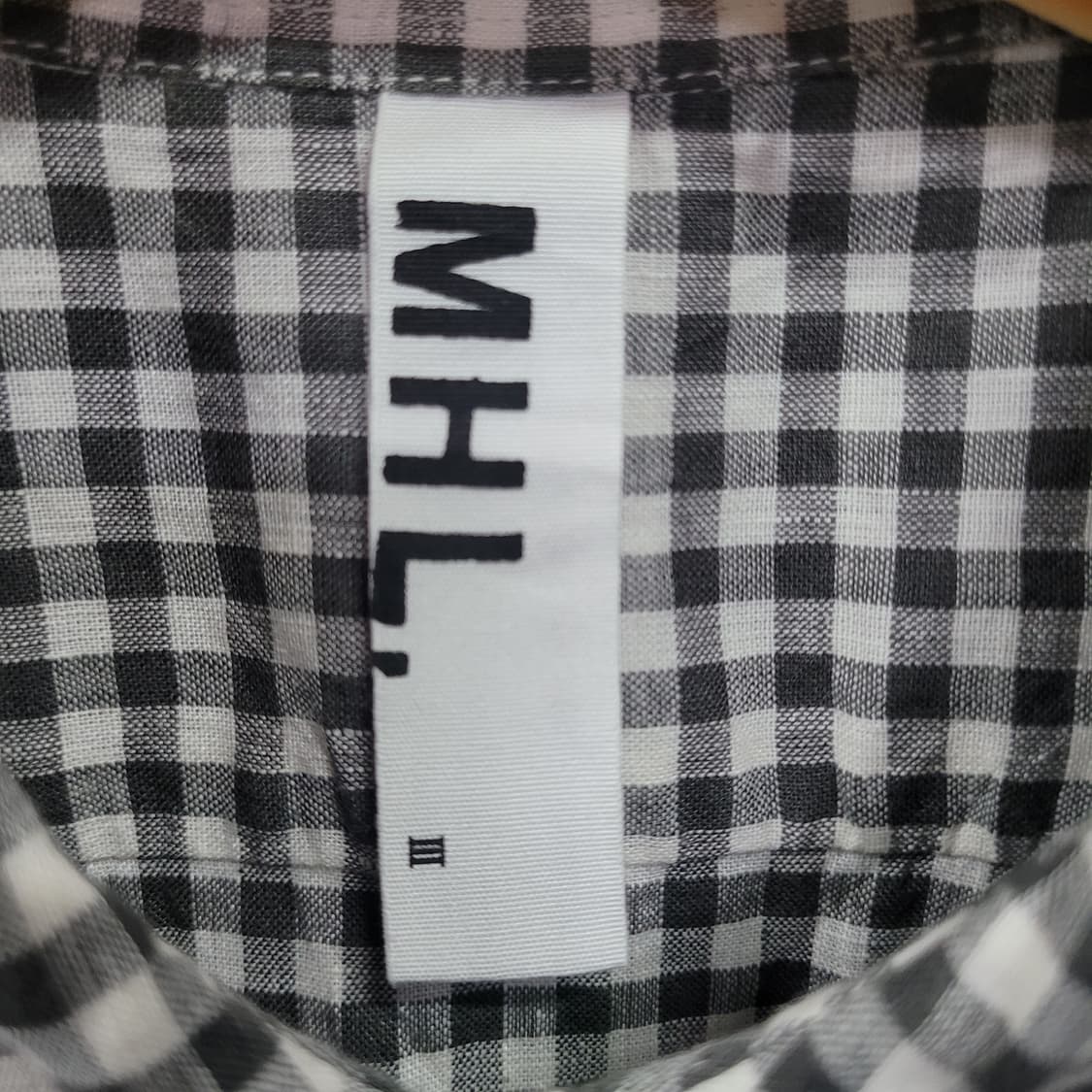 MHL MARGARET HOWELL 마가렛호웰 린넨 깅업체크 셔츠 상품이미지5