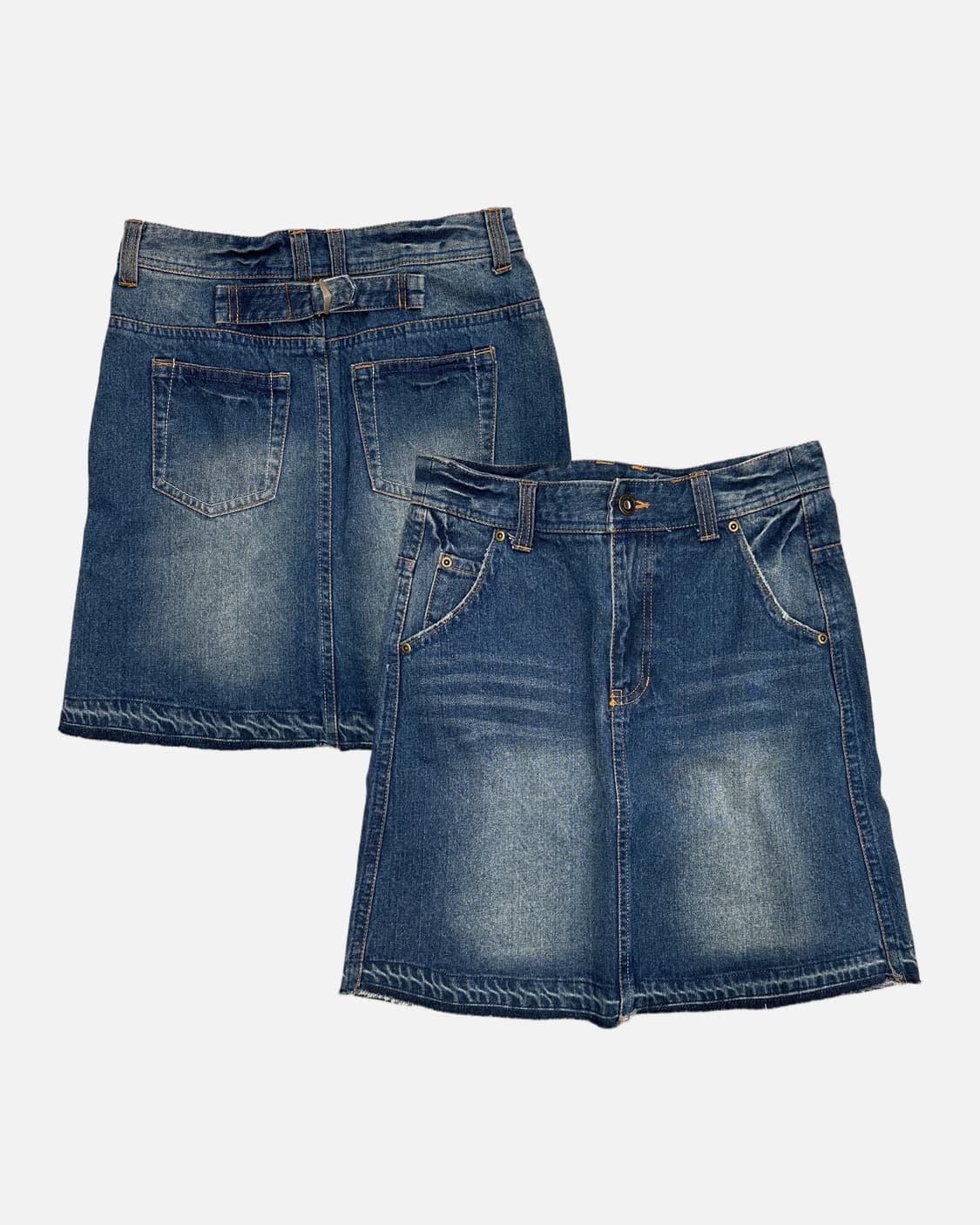 fade strap denim skirt 상품이미지1