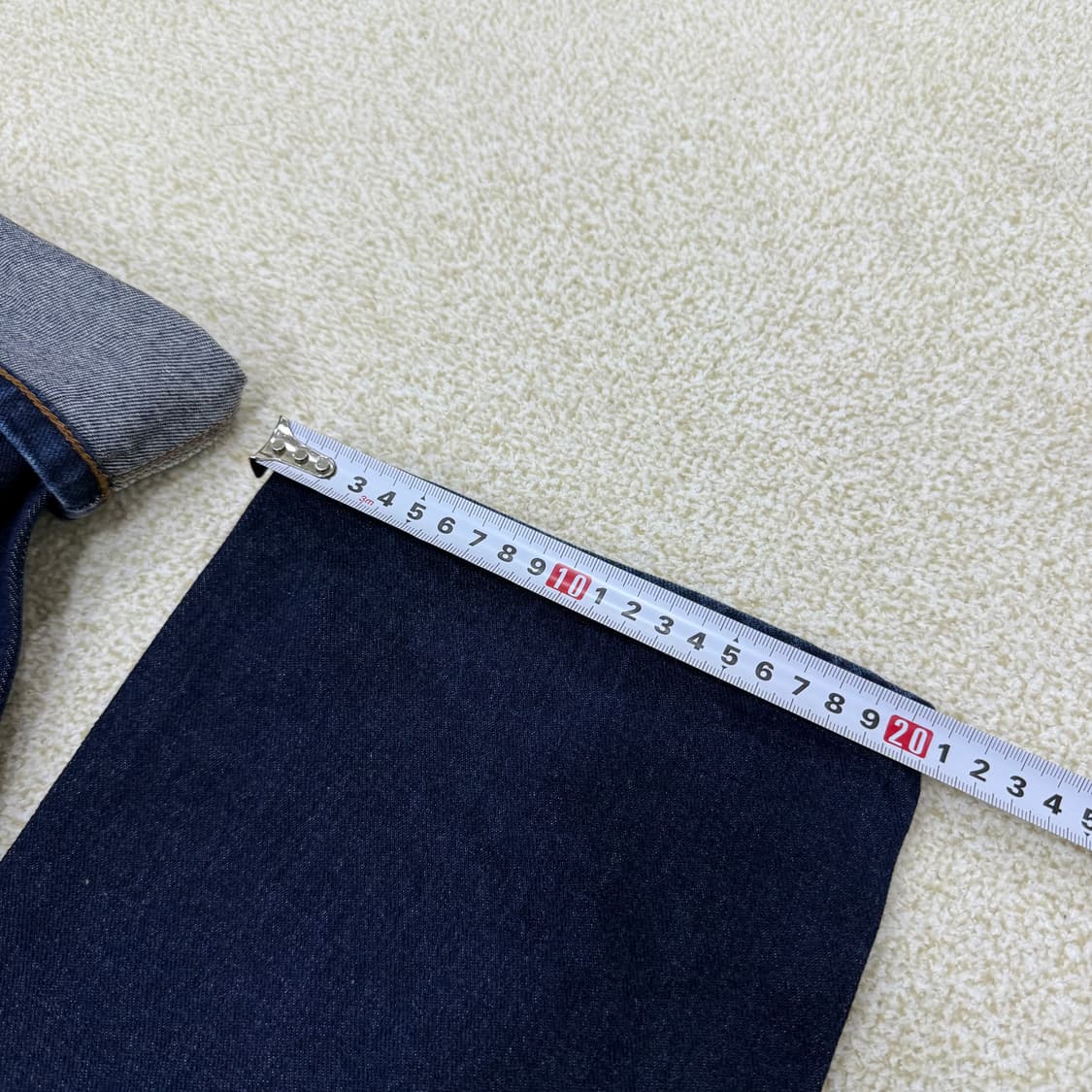 [30] 무신사스탠다드 딥 인디고 세미와이드 데님팬츠 0108T1 상품이미지8