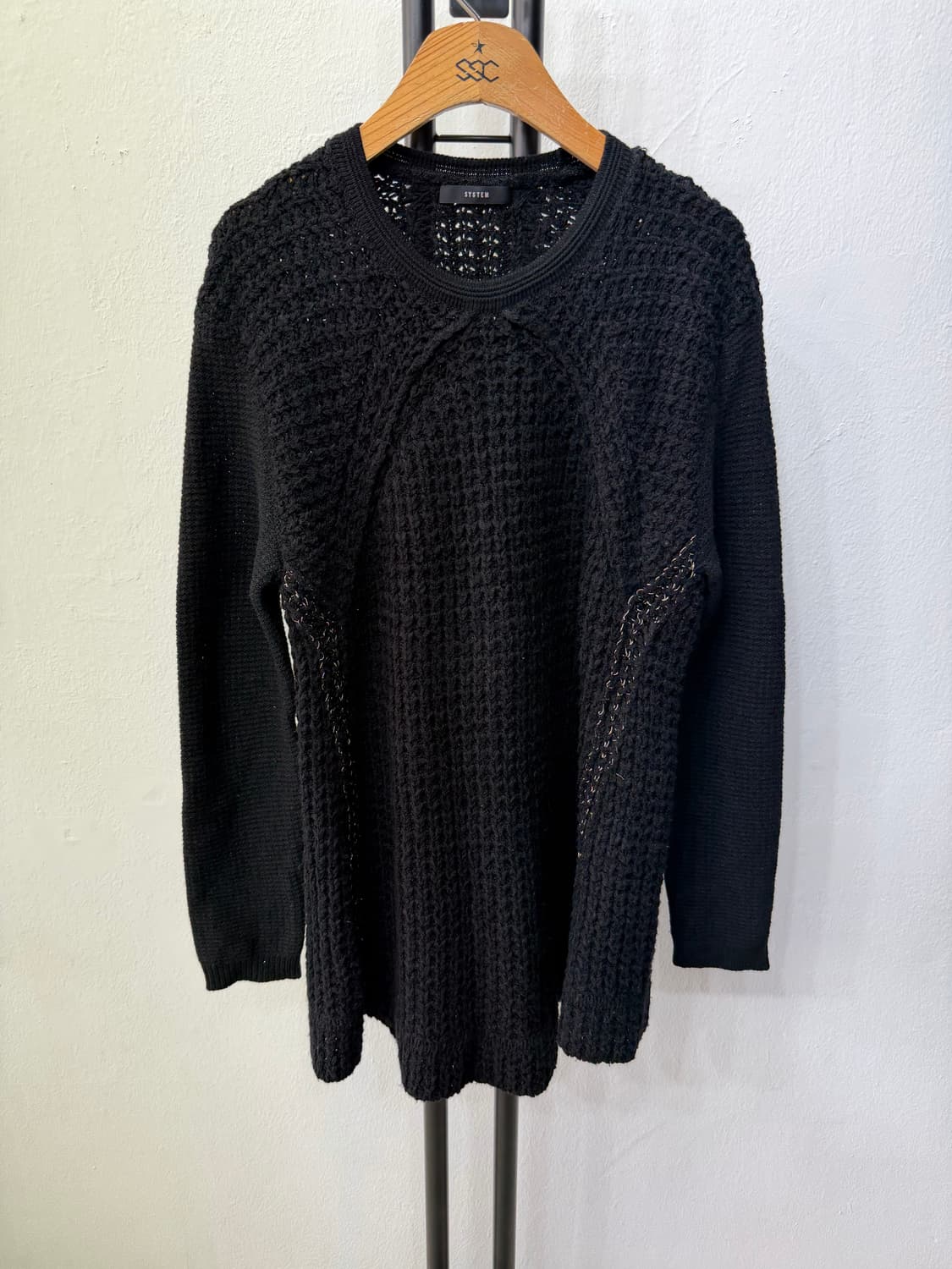 정품) SYSTEM 시스템 한섬 크로셰 니트 스웨터 90 F 상품이미지1