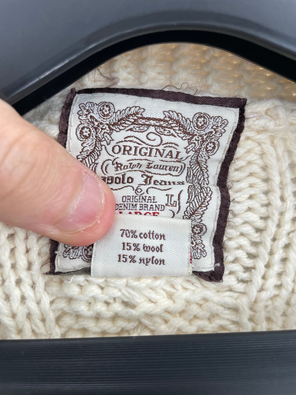 폴로 진스 꽈베기 케이블 롱 가디건 상품이미지8