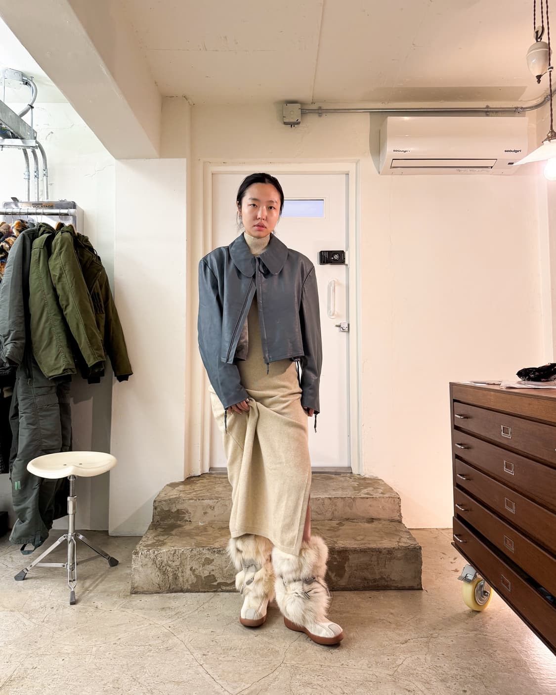 German Submarine  U-Boat Leather Jacket 상품이미지1