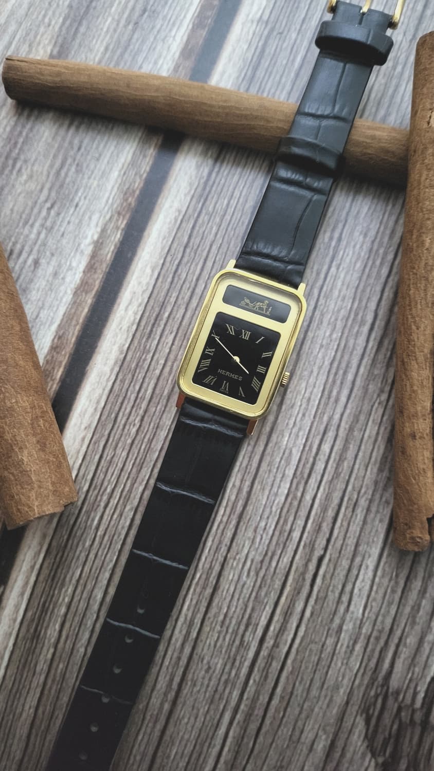 [희귀피스]정품 에르메스 깔레쉬 골드 남여공용 시계 상품이미지3