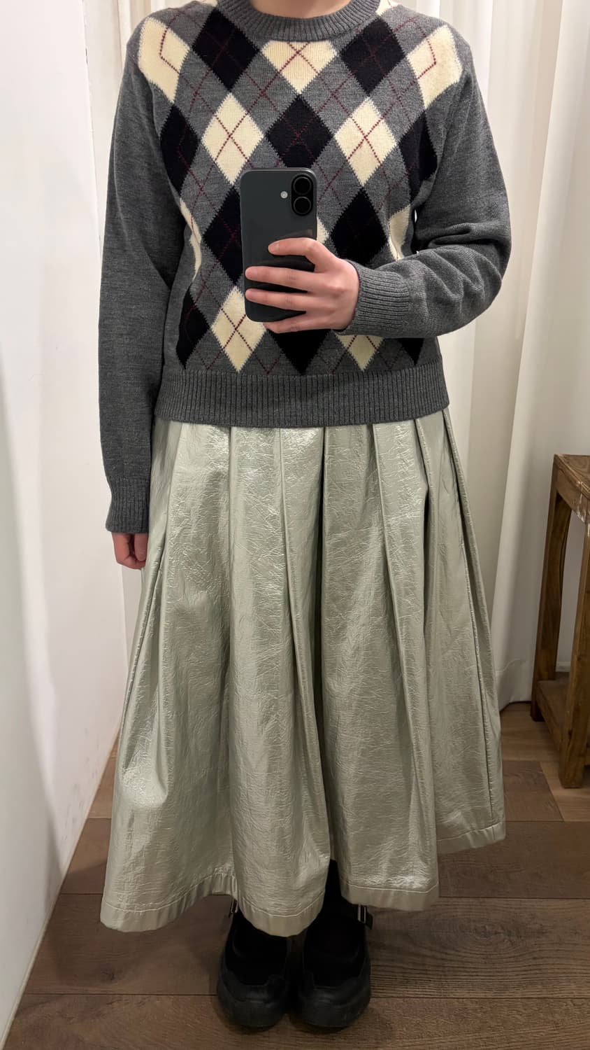 90's Basic Argyle Knit 상품이미지2