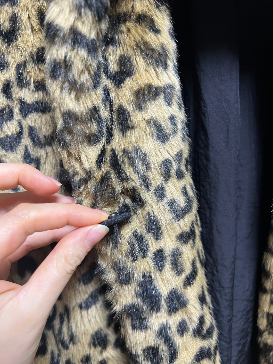 Zara leopard fur 자라 레오파드 퍼 자켓 상품이미지4
