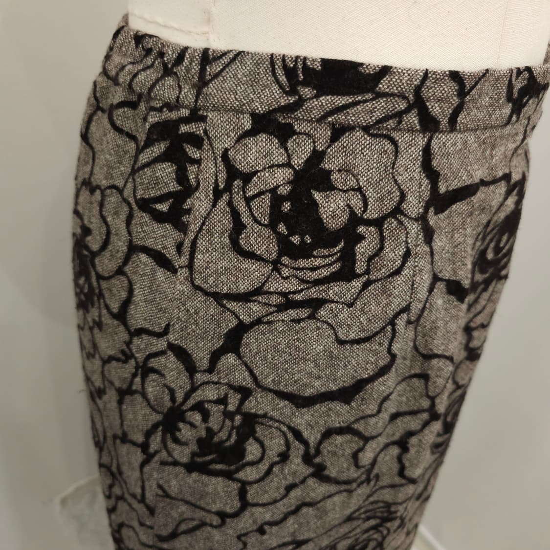 울 플라워 자카드 롱스커트 상품이미지4