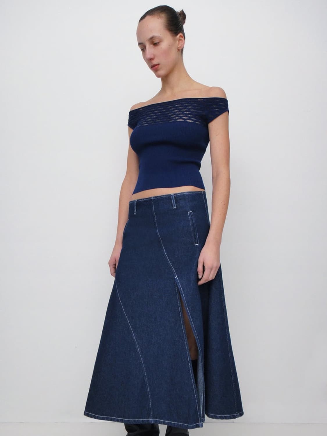 [S]기마구아스 Oahu 데님 스커트 상품이미지2