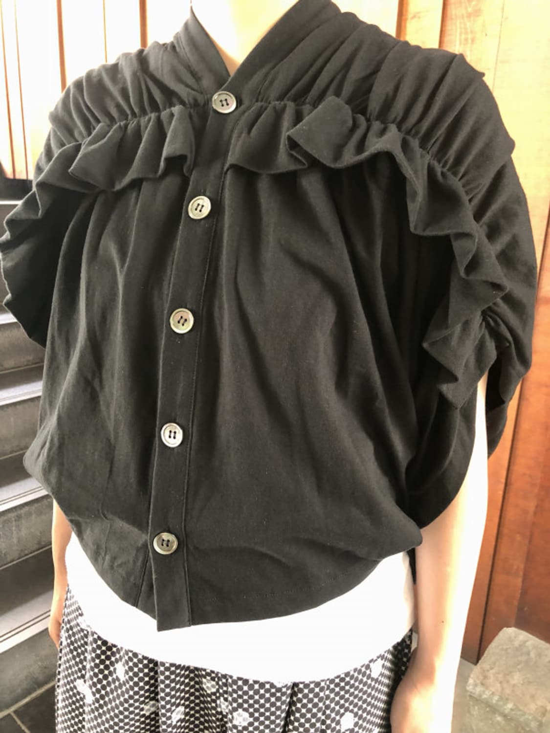 23ss 타오 꼼데가르송 드레이프 셔링 가디건 s 상품이미지1