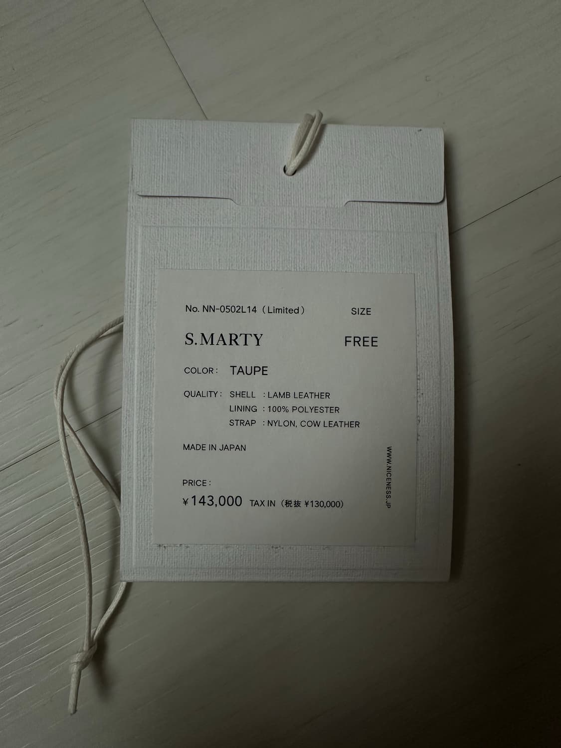 나이스네스 S.Marty Lamb leather 상품이미지4