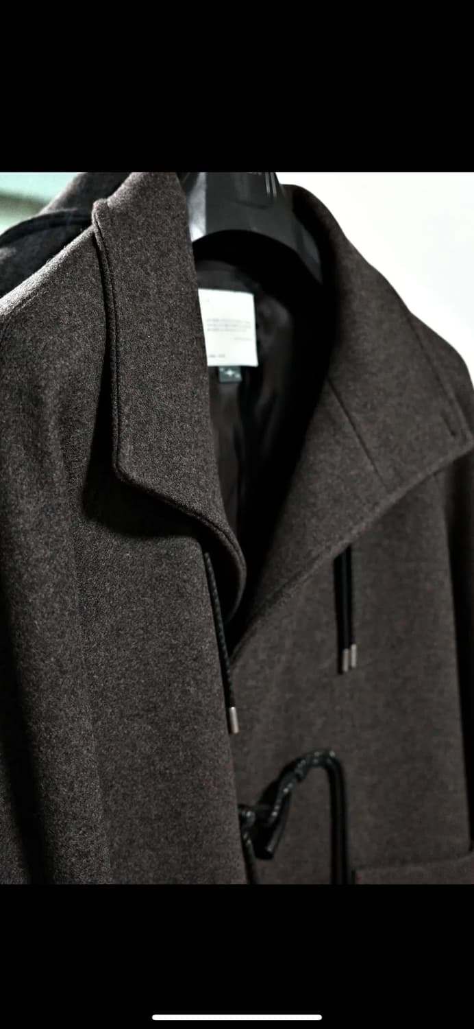 벨리에 래시 미디 더플 코트 - 멜란지 브라운 105 상품이미지1