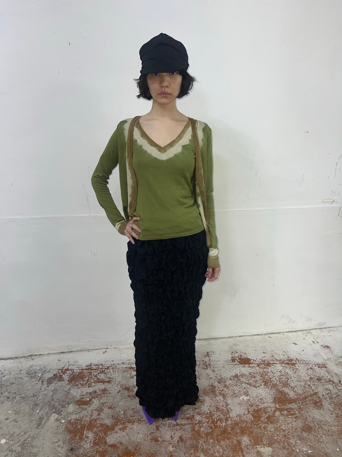 MaxMara막스마라 타이다이 브이넥 니트 가디건 세트 상품이미지7