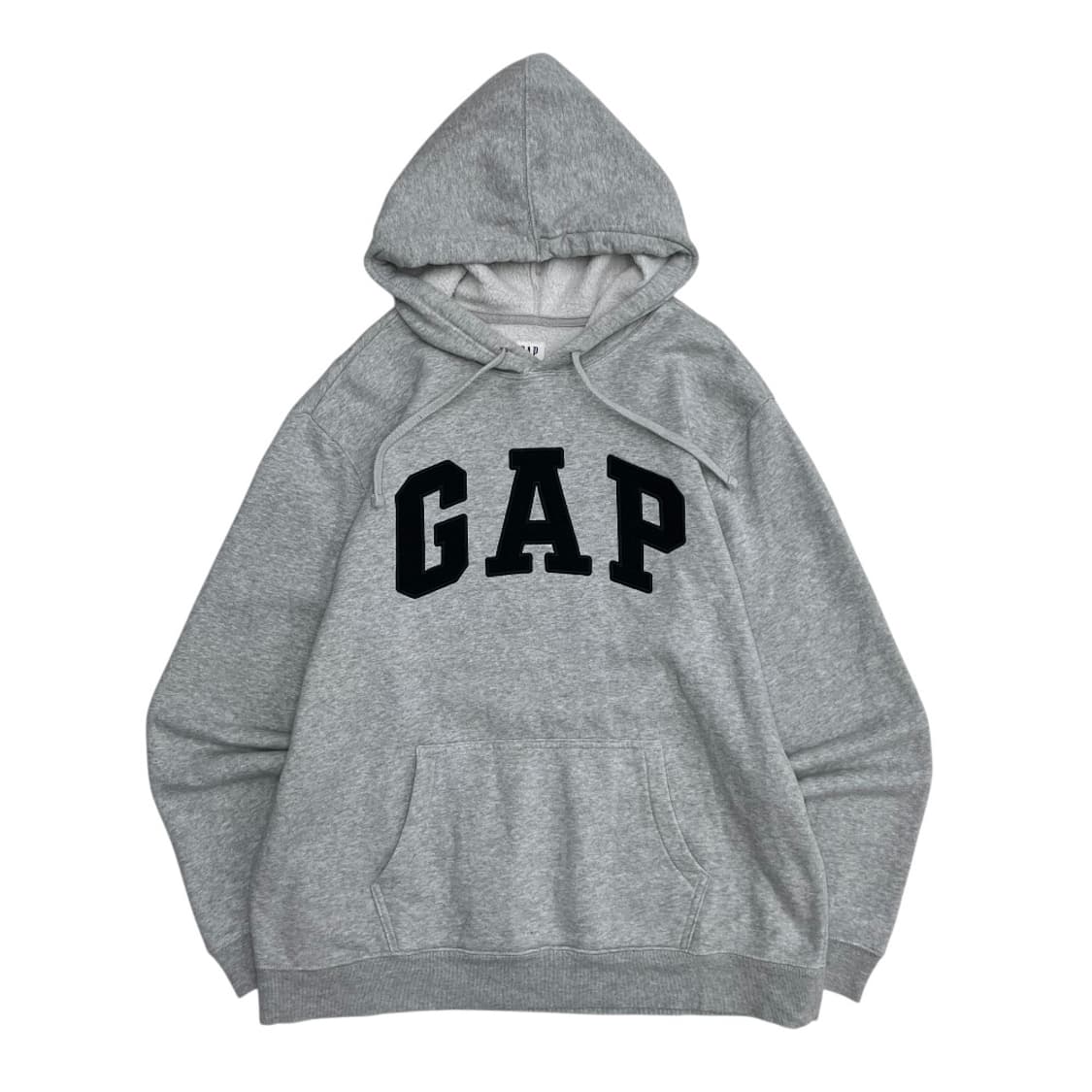  갭 블랙 센터로고 그레이 후드 L 상품이미지2