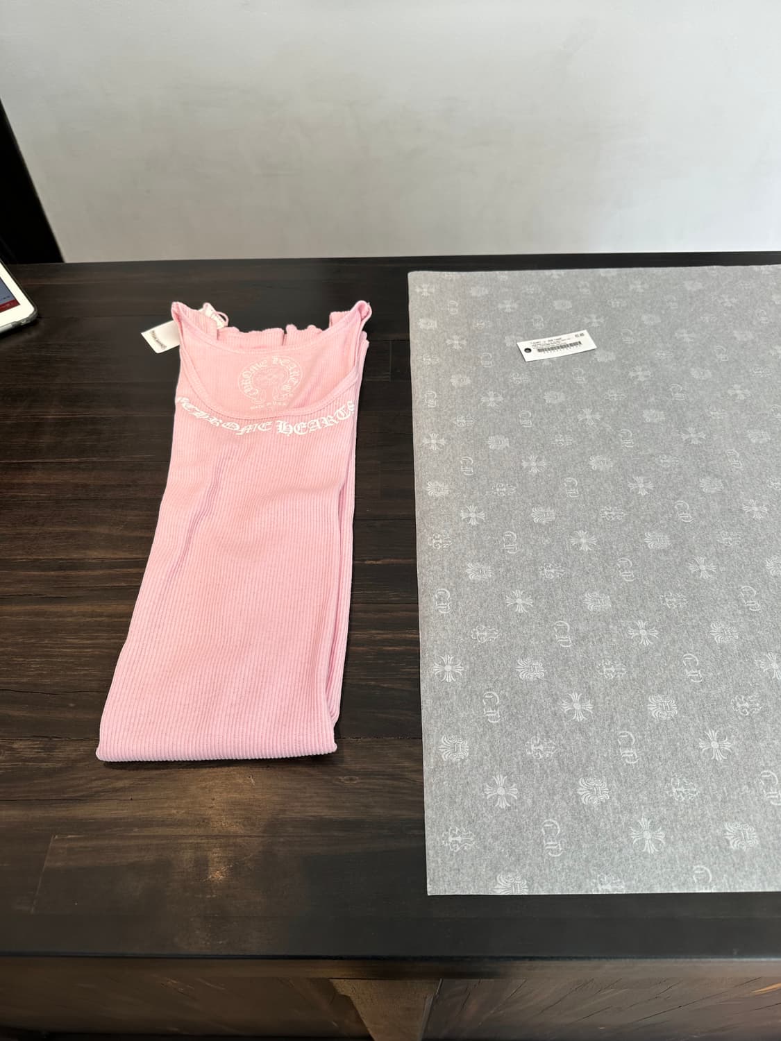 크롬하츠 LOVE YOU 레터링 핑크 탱크탑 여성용 SIZE L(새상품) 상품이미지2