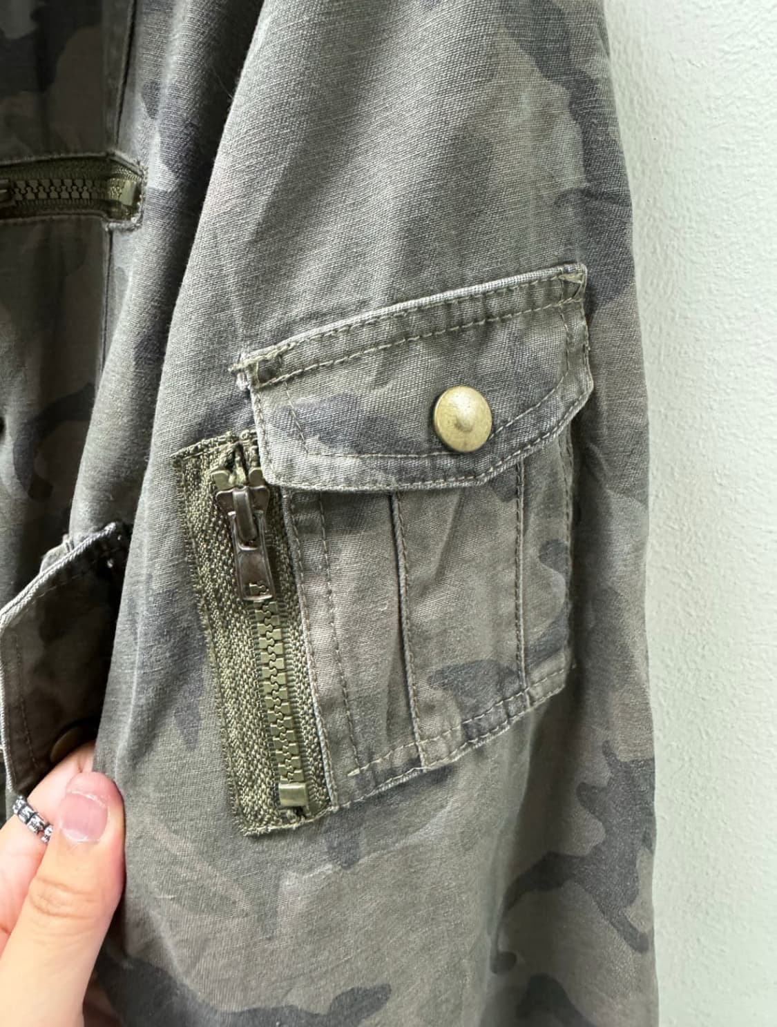 Crazy Angel 멀티포켓 카모 후드 자켓 상품이미지7