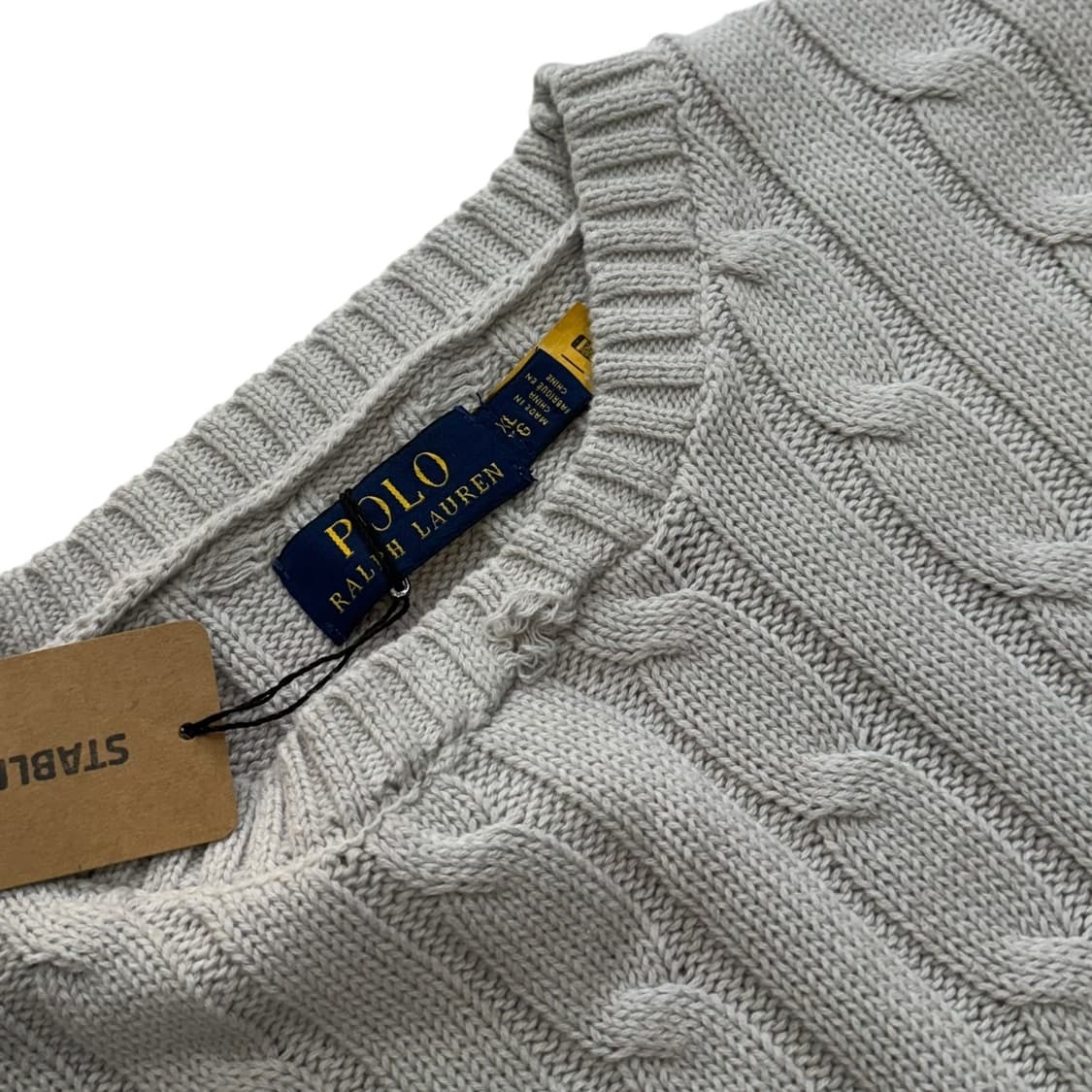 [105] 폴로 랄프로렌 케이블 스웨터 니트 QR Tag 상품이미지4
