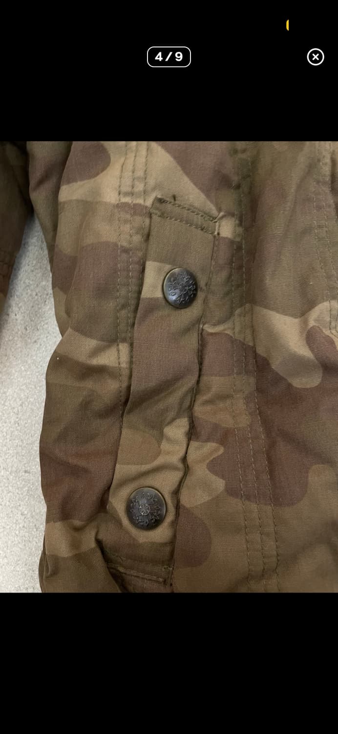 카모 퍼 숏 아우터 패딩 갸루 y2k 상품이미지4