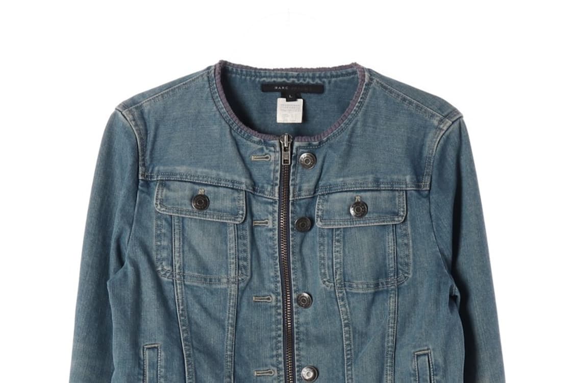 마크 제이콥스 아카이브 노카라 집업 데님 자켓 L 상품이미지3