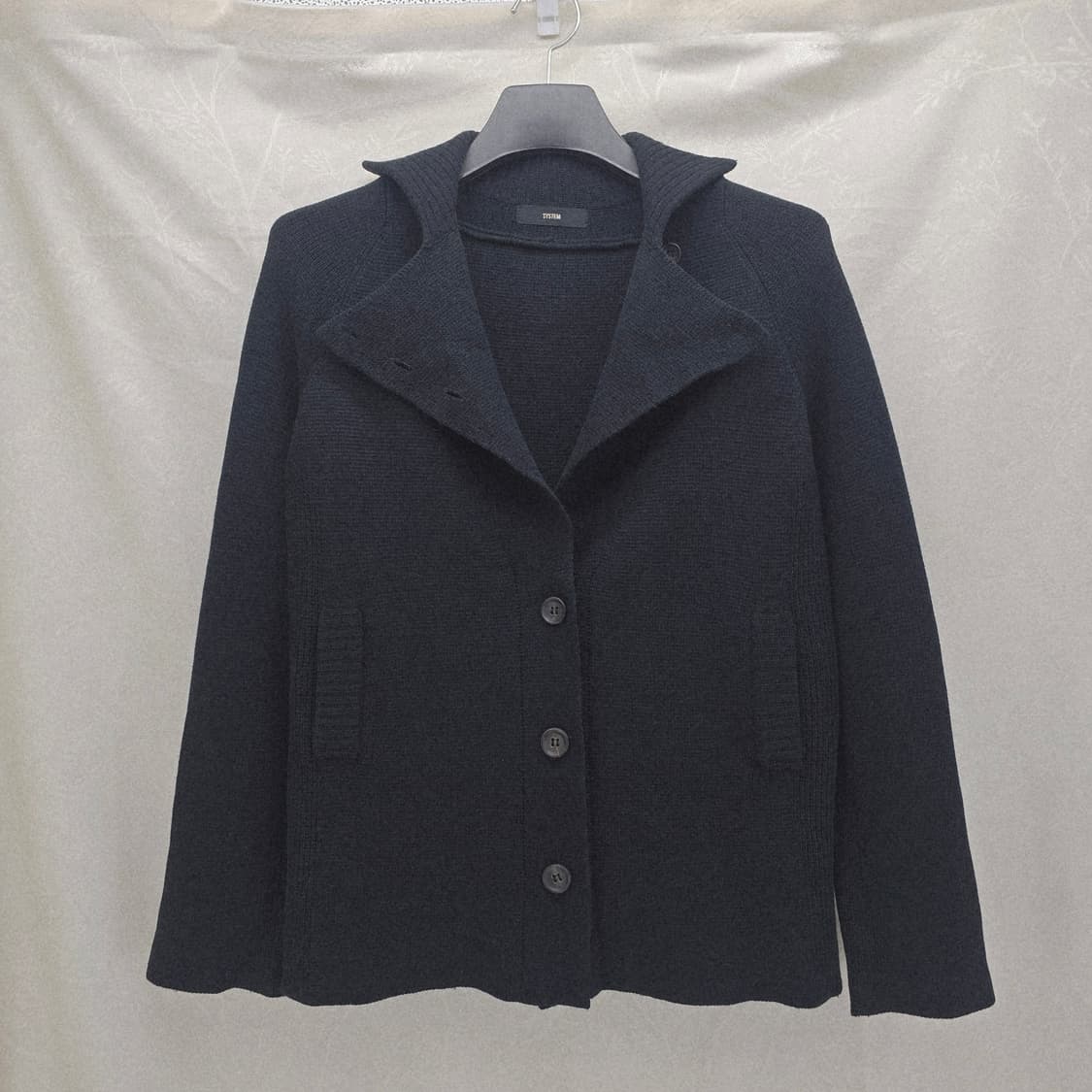 시스템 블랙 울 니트 가디건 상품이미지10