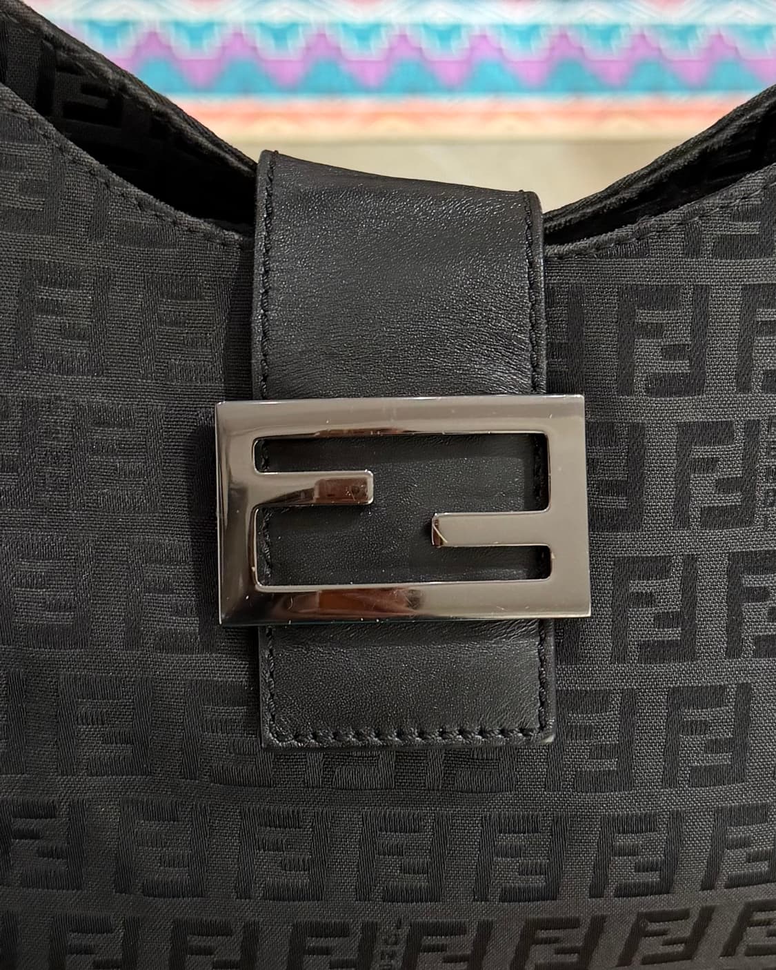 펜디 블랙 주카 캔버스 호보백 상품이미지7