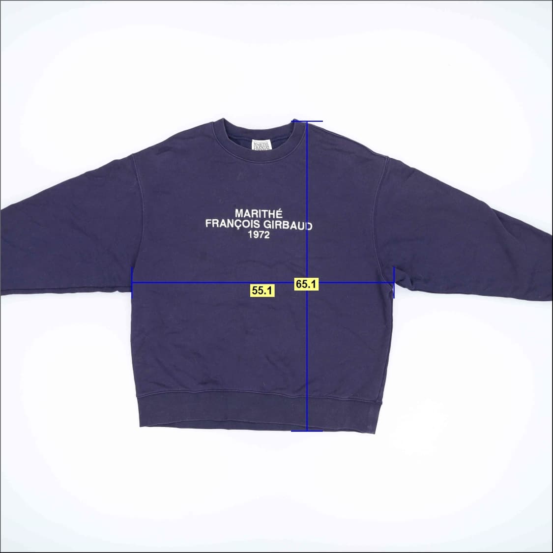 [M] 마리떼프랑소와 레터링 맨투맨  0106H1 상품이미지5